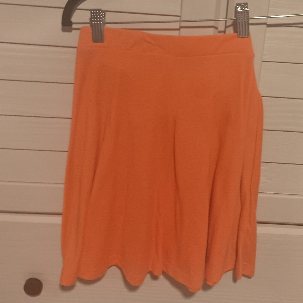Topshop Vibrant Orange Skater Skirt